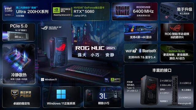 CES2025-ROG NUC 2025正式发布！迷你主机性能新高度！
