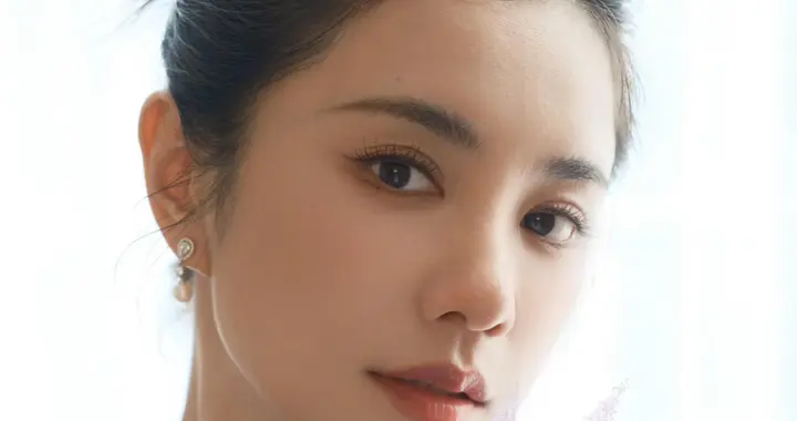 主持人伊一淡紫色礼服写真，韵味十足