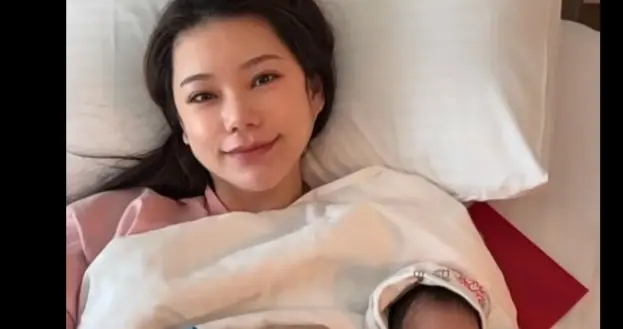 马筱梅官宣得子，儿子五官精致，继承了汪小菲的颜值！