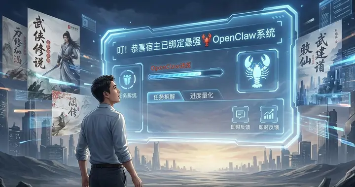 叮！恭喜宿主已綁定最強OpenClaw系統