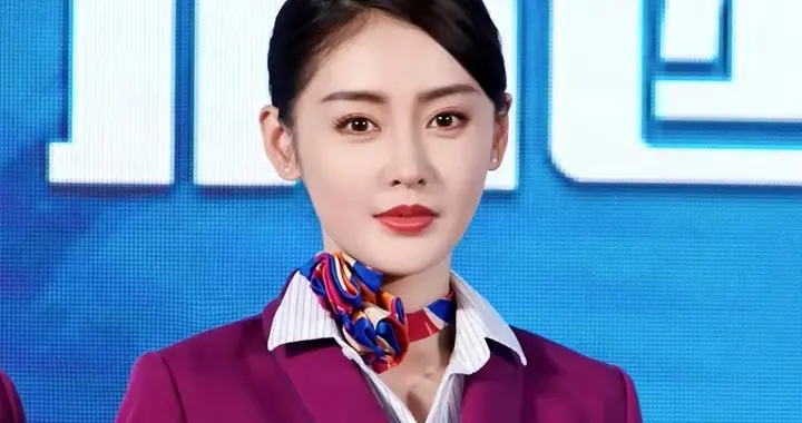 张天爱性感空姐造型好美啊气质美满