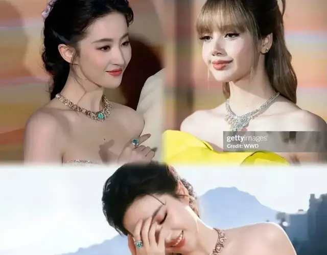 刘亦菲频发美图缓解危机感，同台Lisa眼神又充满了不屑