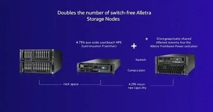 HPE將無交換機Alletra塊存儲節點數量增加一倍