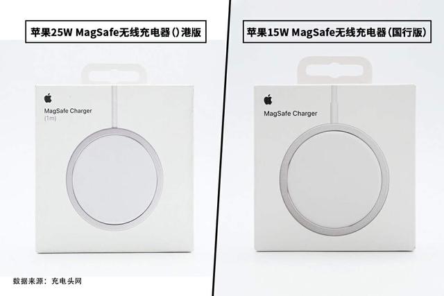 功率差10W设计有何区别？苹果港版、国行版MagSafe无线充拆解对比