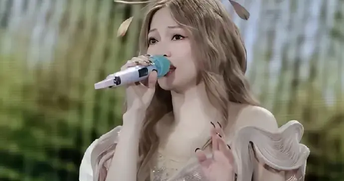 张韶涵好适合这种妆造，干净清爽，这种奶茶色没有几个明星能驾驭