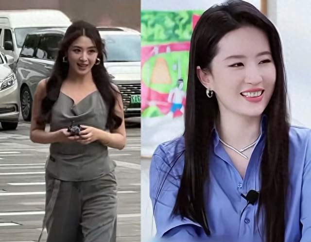 张含韵跟刘亦菲一样身材很匀称，整体看起来很好看，很有女人味