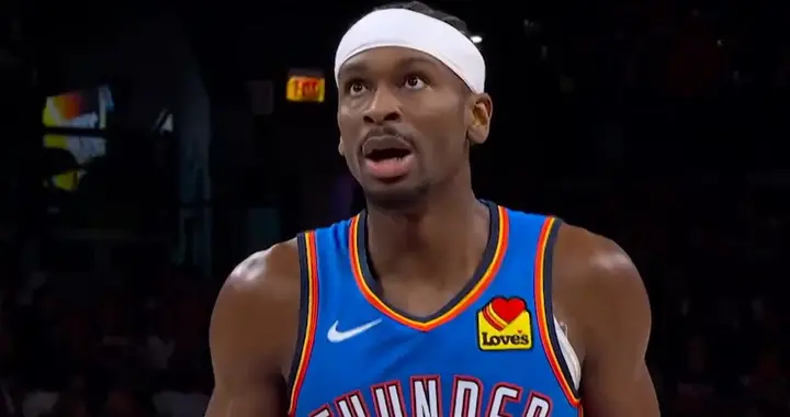 一场121-109 NBA季后赛再现3-0 雷霆队基本稳了 亚历山大42分太强了