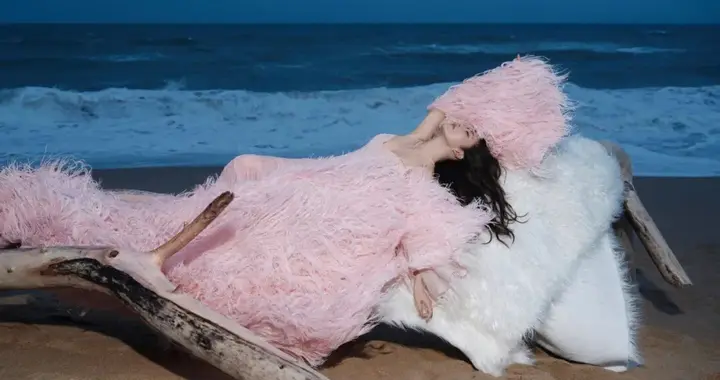 蔡文静，粉红色烟花壁纸