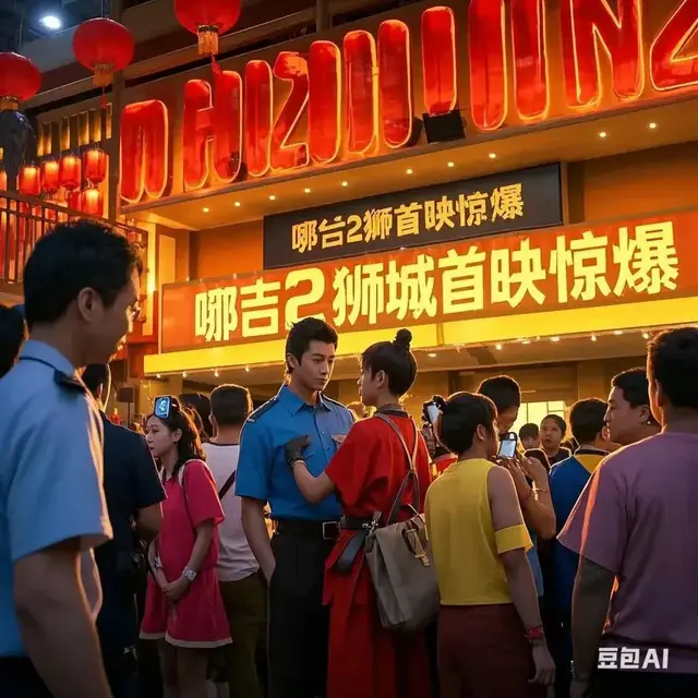 哪吒2狮城首映惊爆！粉丝通宵排长龙 保安急call李靖管娃