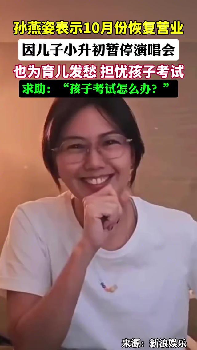 笑不活了，孙燕姿因儿子小升初暂停演唱会，我在评论区笑晕过去