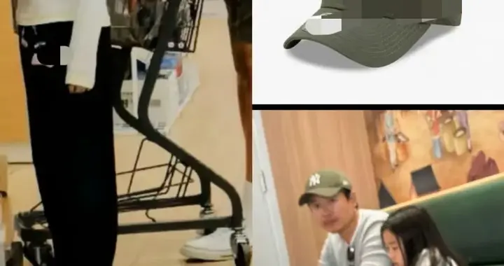 高云翔带着小酒窝逛街，看的出来小酒窝跟爸爸在一起很开心！