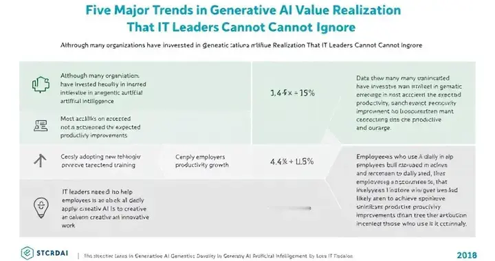 IT領導者不可忽視的生成式AI價值實現五大趨勢