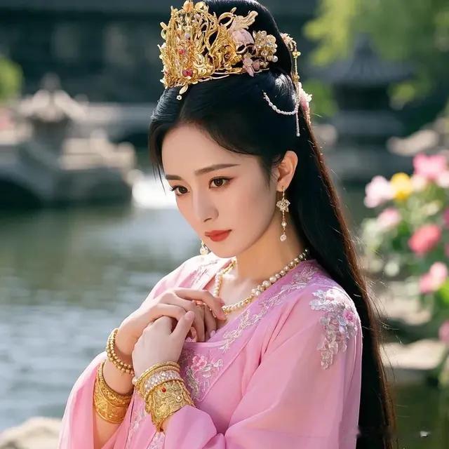 杨幂惊现盛唐装扮，宛如千年公主惊艳众人！