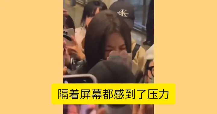 蔡文静机场遭代拍围堵挤哭，当场崩溃大喊太心疼