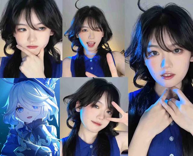 原神角色发型走进现实！刻晴水神超可爱！甘雨发型能让工作效率up