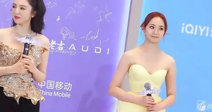 46岁董璇与32岁万千慧罕见同框！董璇明艳大气，站一起毫无年龄差