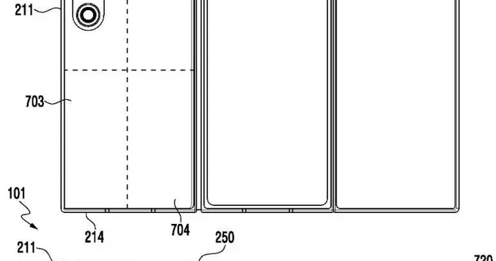 三星三折疊手機專利曝光，G型折疊三塊電池，有望最早11月發布