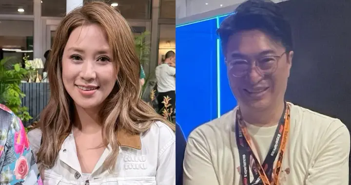 徐子淇和老公李家诚看F1赛车，穿露腰辣妹装减龄显年轻，不像42岁