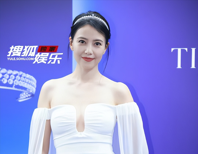 高圆圆又穿小礼服，“蜜蜂臀”让人移不开目光，一般人没这好身材