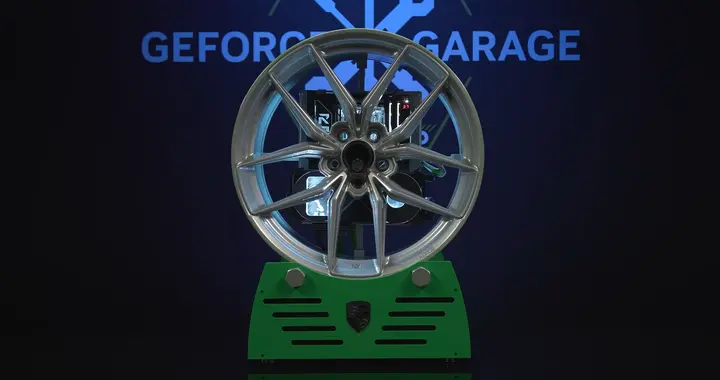 RTX 5080整機塞進保時捷911輪轂！通過鑰匙開機重啟