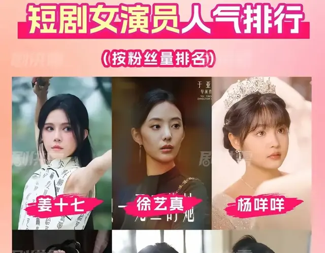 五位最漂亮的短剧女演员！身世一般，颜值吊打所谓明星，你喜欢谁