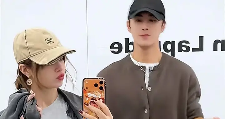 麦迪娜与姜潮韩国过二人世界！吃美食逛街，他大包小包拎着 好幸福