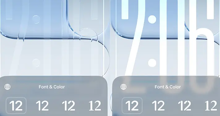 眾口難調，蘋果iOS 26.2把鎖屏時鐘透明度開放給用戶自定義
