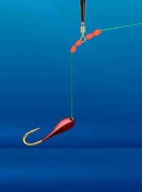 |悬坠钓组，加入一个朝天钩，放在上钩好还是下钩好？