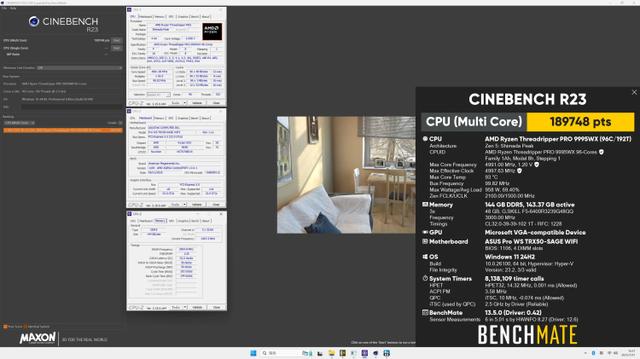 R23怒砍18萬分，功耗高達958W，AMD最強處理器9995WX跑分出爐！
