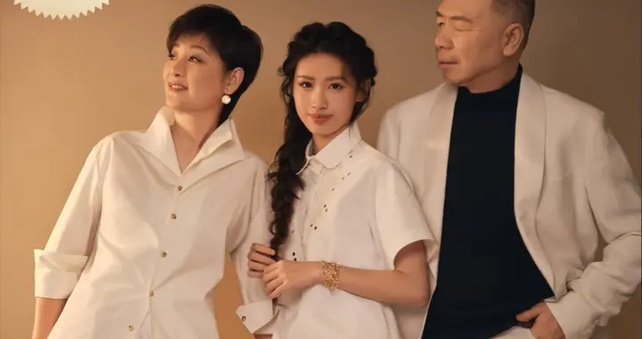 徐帆一家三口拍新春全家福！20岁女儿新造型超美似王楚然，好温馨