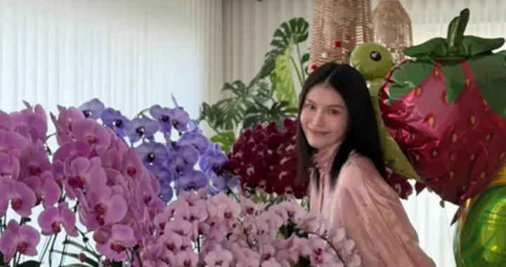 陈伟霆一家北京过春节，何穗晒照别墅摆满各色蝴蝶兰，年味十足