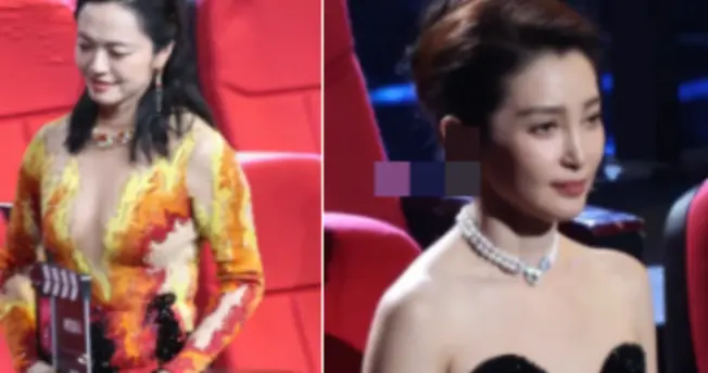 还得是老艺人敢穿，姚晨李冰冰深v较劲，却被保守的惠英红抢风头