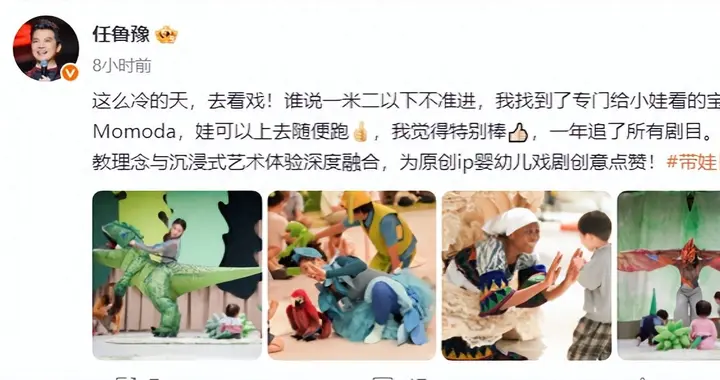 央视主持人任鲁豫罕见晒娃，妻子朱晶罕露面，3岁儿子全身照超萌