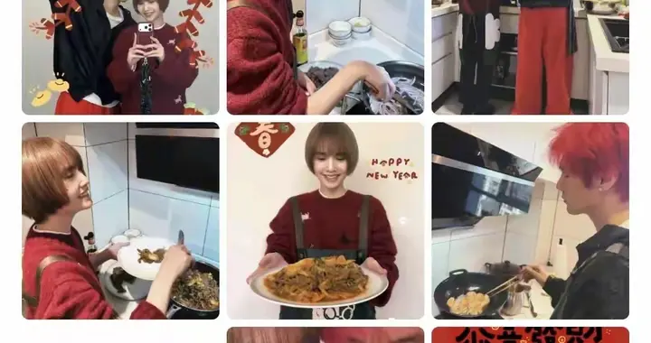 杨丞琳李荣浩年夜饭太甜，十二道菜摆满桌，拍照姿势浪漫到骨子里