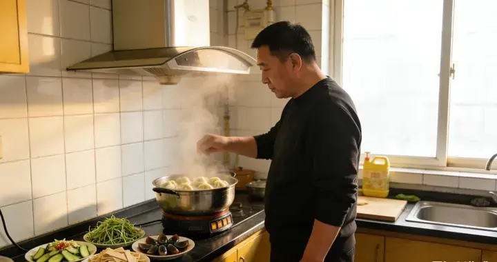 57岁于谦独自过小年，一餐简单看尽人间真实