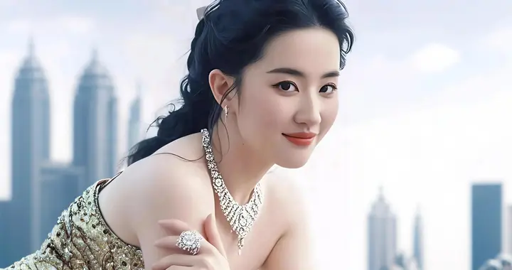 美到窒息！刘亦菲一袭金裙炸翻全场，这脸是真实存在的吗？