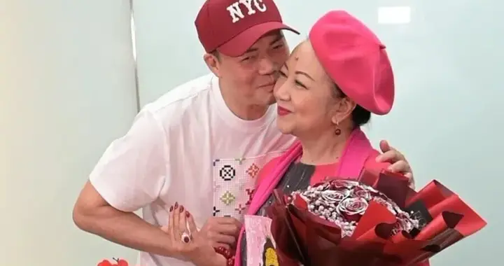 TVB女星76岁生日获58岁谢天华献吻，自曝被女儿催“减产去拍拖”