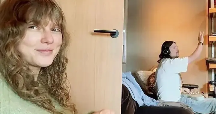 霉霉公开录制幕后素颜照！网友：老了发福了