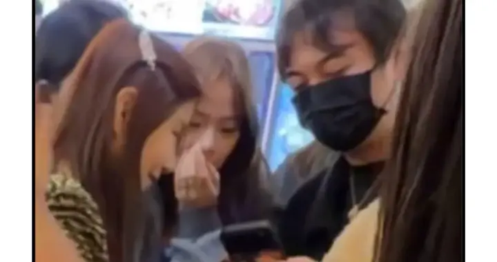 王思聪韩国排队吃饭被偶遇，四个美女相伴，王思聪戴着口罩很低调