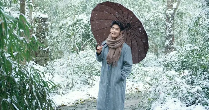 肖战，成毅，张凌赫，丁禹兮，陈哲远等雪景氛围照，谁是你的菜？