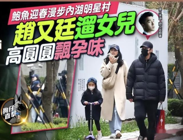 李多寅|高圆圆疑似怀二胎，跟赵又廷恩爱如连体婴