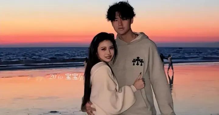 汪峰大女儿官宣恋情！男友身高190帮她提高跟鞋，沙滩拥抱好浪漫