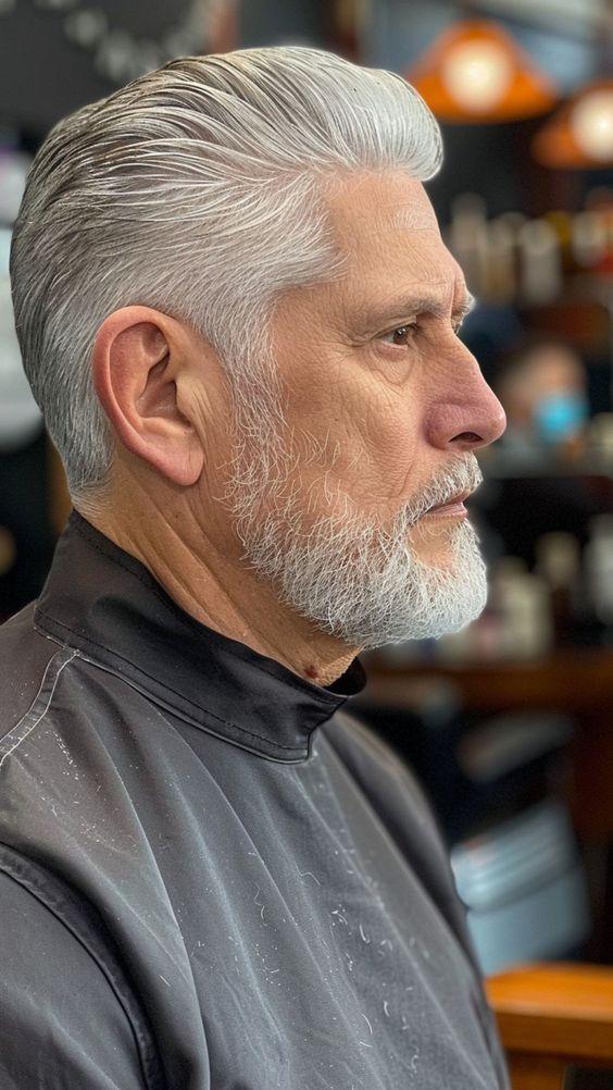 男人的时尚蜕变：两侧铲短背头