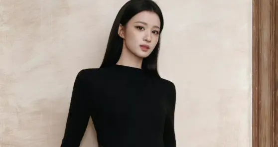 王楚然TF线下活动，修身黑裙显窈窕身姿，墨镜一戴化身冷艳女特工