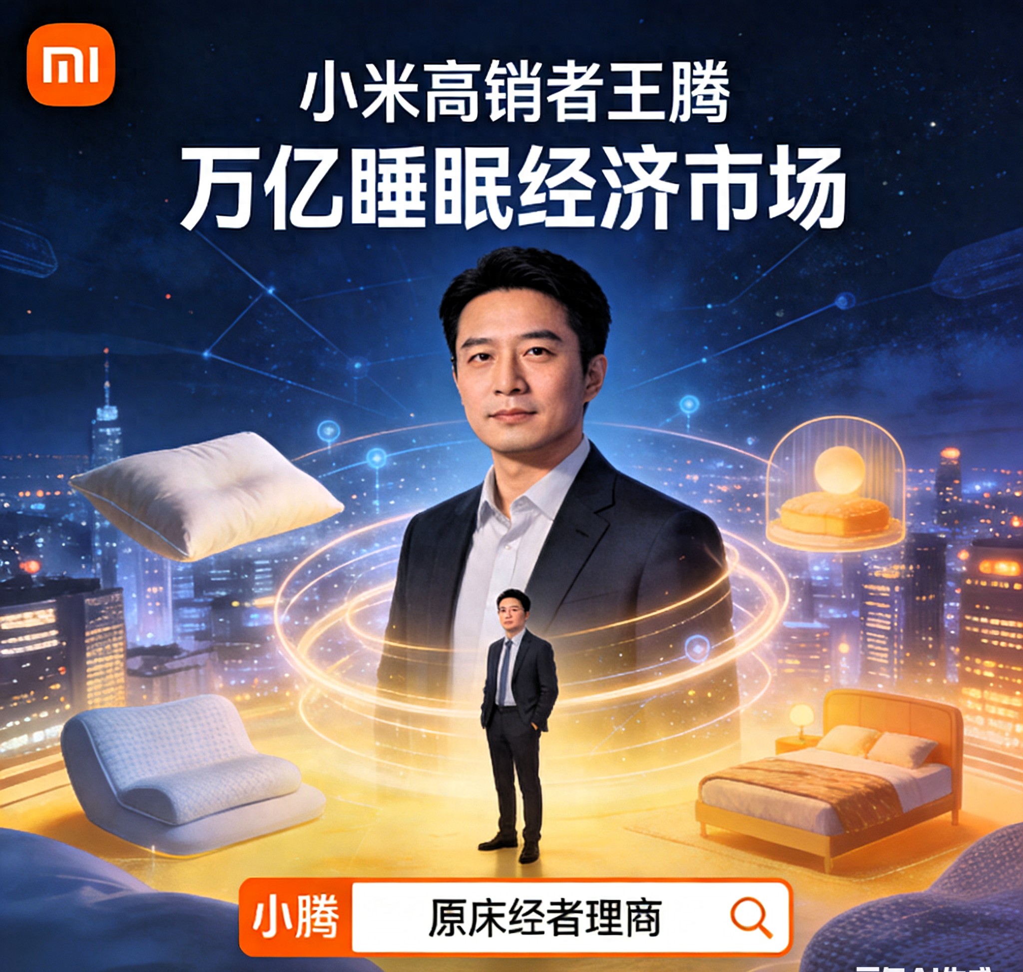 原小米高管王腾成立新公司，瞄准万亿睡眠经济赛道
