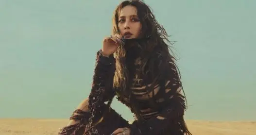 45岁的蔡依林，穿的好有视觉张力，身穿镂空长裙，野性先锋艺术风