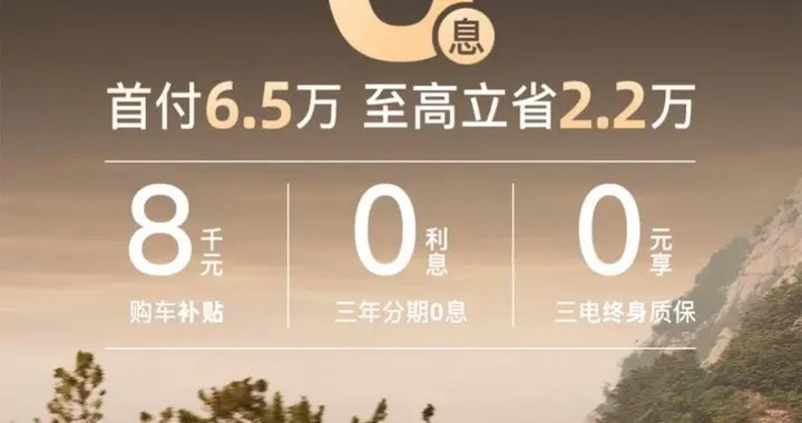 岚图FREE+限时宠粉再加码！3年0息+8000元补贴华系SUV轻松开回家