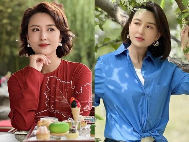 看44岁张蕾和55岁周涛，才发现：发不过肩、裙不上膝，更优雅得体