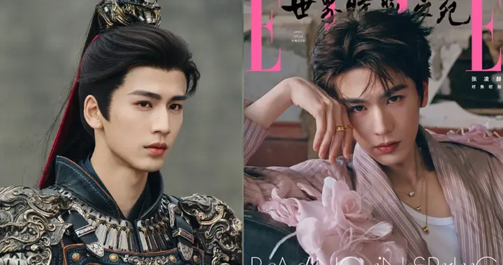 张凌赫登《ELLE》杀疯内娱，6款造型帅翻，高级感直接拉满