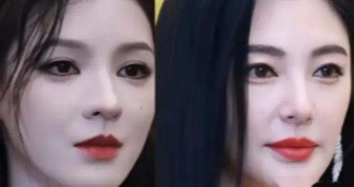 一点都不遮掩，眼纹明显，头有白发，46岁的她比72岁赵雅芝还真实